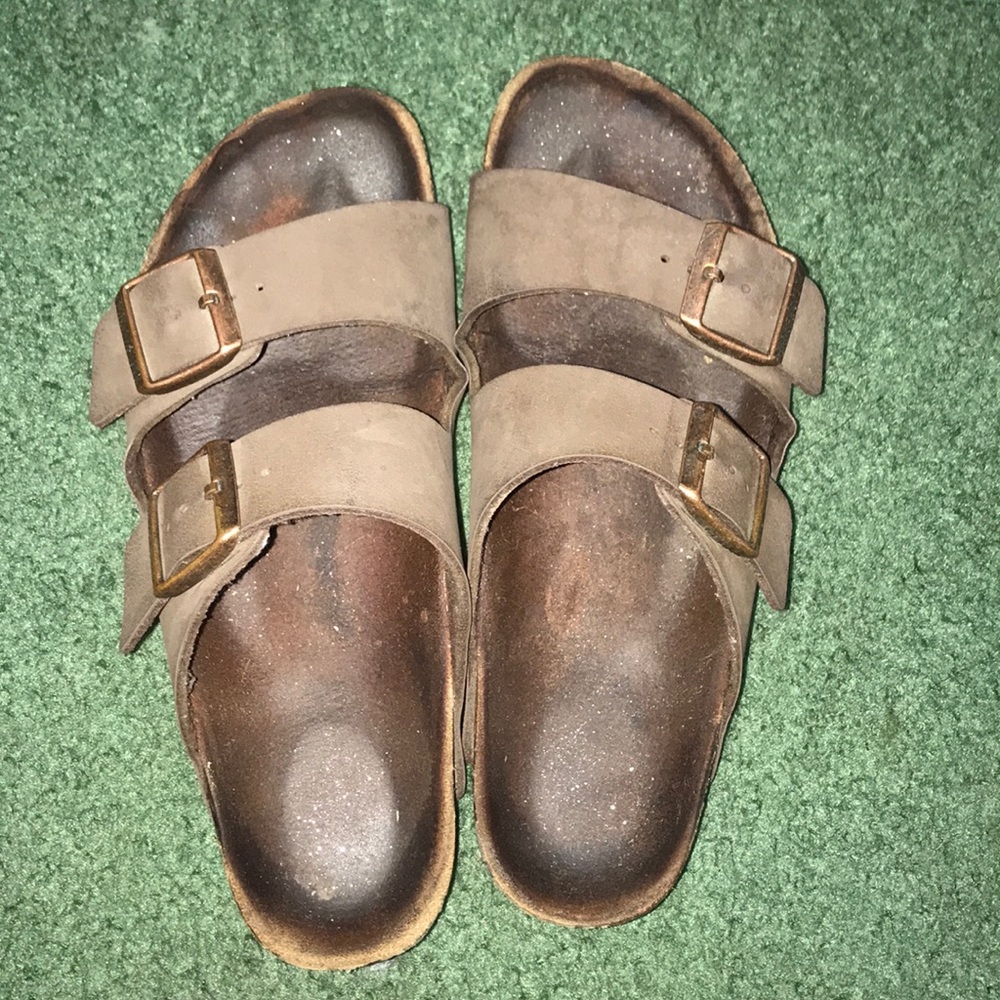 Arizona Birkibuc Mocha Birkenstocks